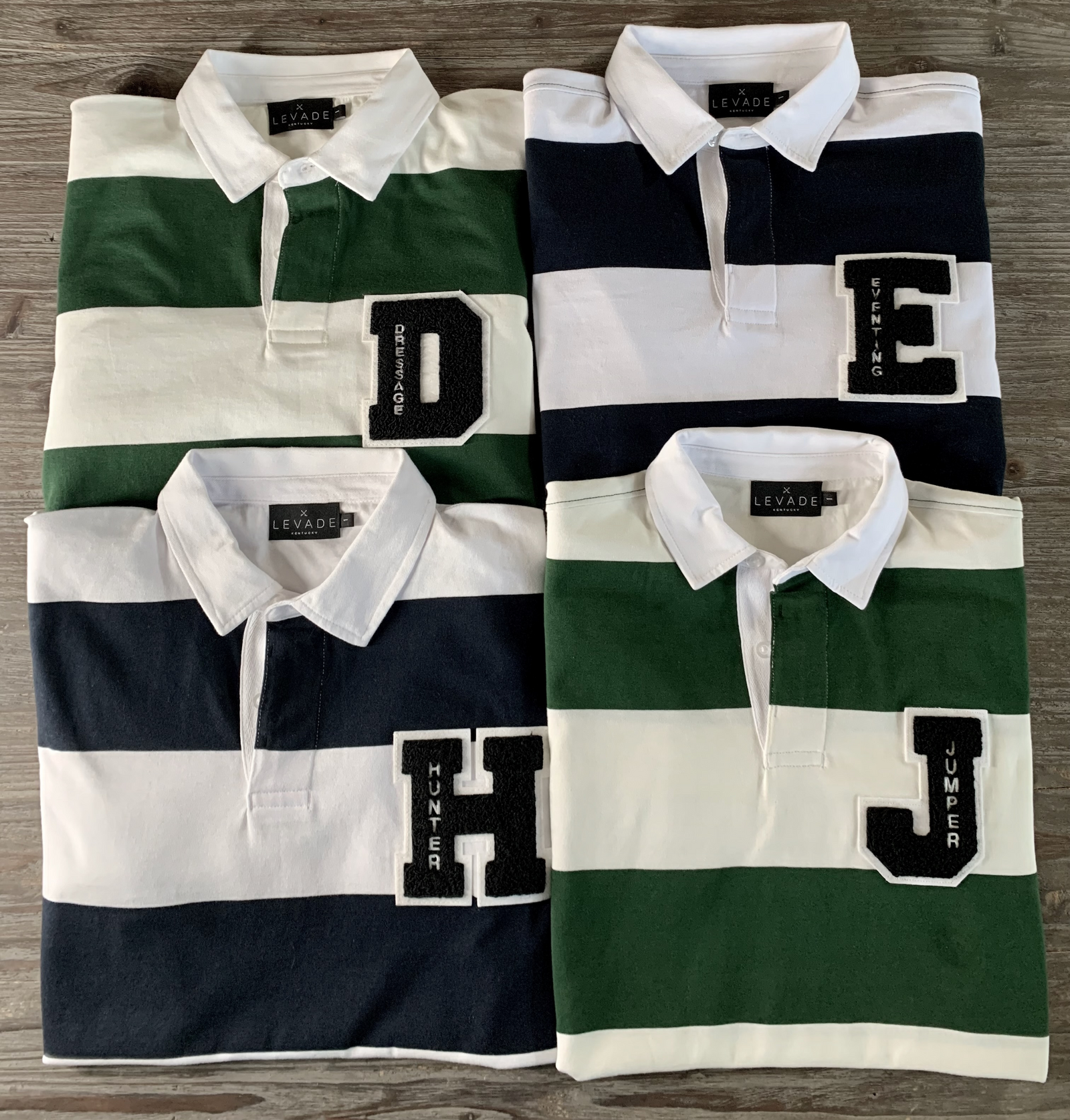 Eventing Vintage Varsity Rugby Shirt – Levade Kentucky