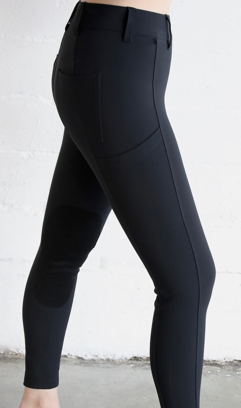 High Waisted Riding Tights Carbon
